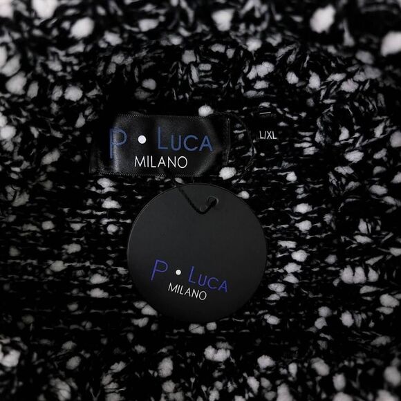 Patrizia Luca Milano Wool Turtleneck Sweater L/XL Black Knit - Picture 6 of 9